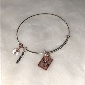 Mother/daughter thin cuff bracelet